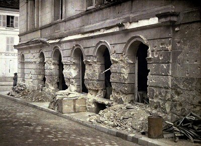 Soissons, After the Bombing on 5th July, Aisne, France, 1917 by Fernand Cuville